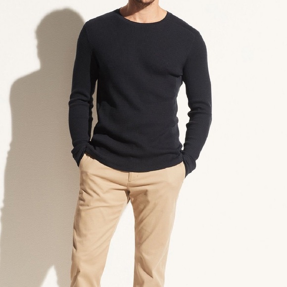 NWOT Vince men's thermal long sleeve crewSize XL Crewneck